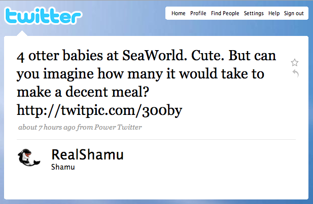 SeaWorld Embraces Twitter With Edge